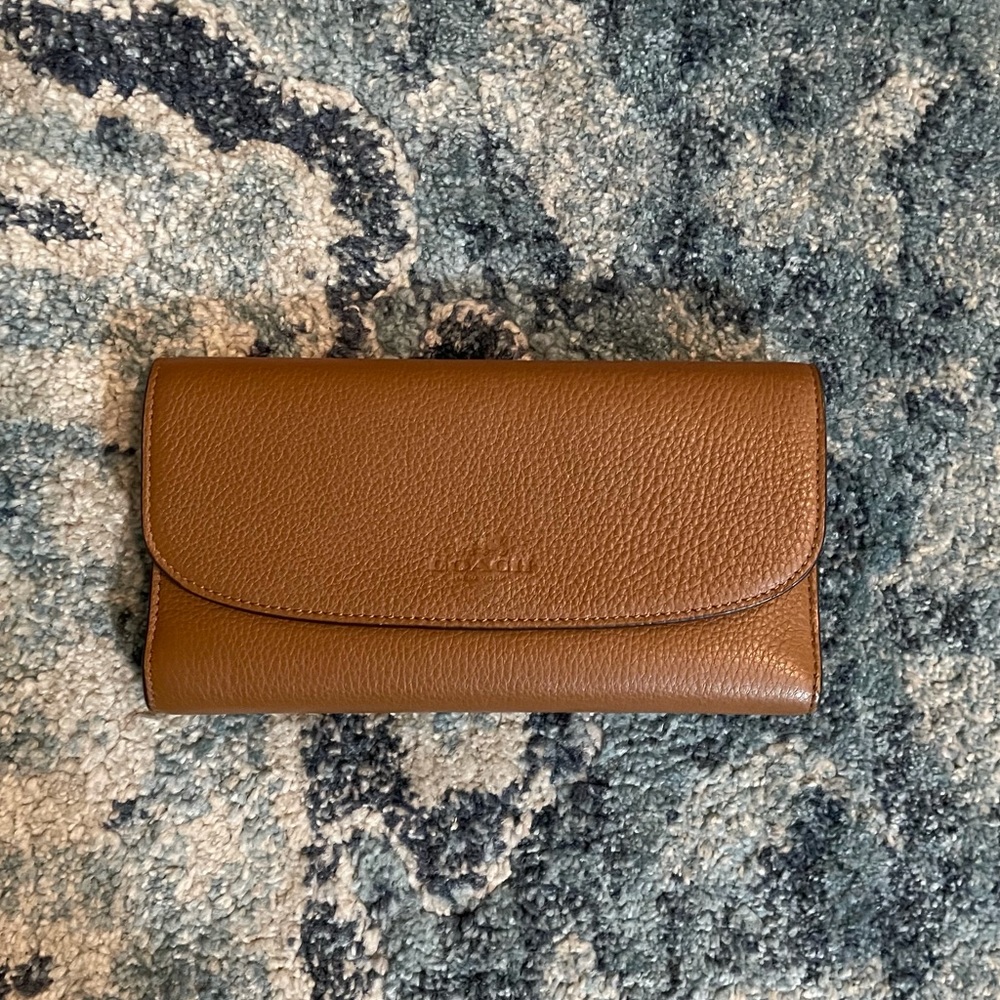 Coach wallet. Women’s checkbook size.